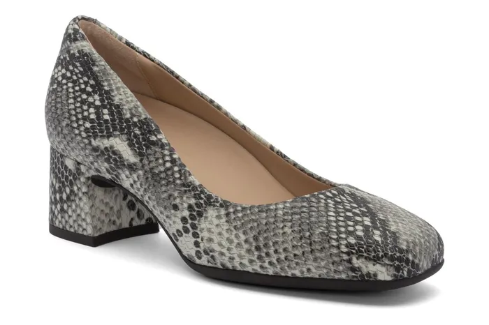 ABEO Footwear Avenue Pump White Snake Women Dress