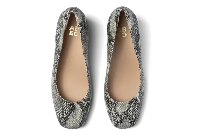 ABEO Footwear Avenue Pump White Snake Women Dress ABEO Footwear Avenue Pump White Snake Women Dress