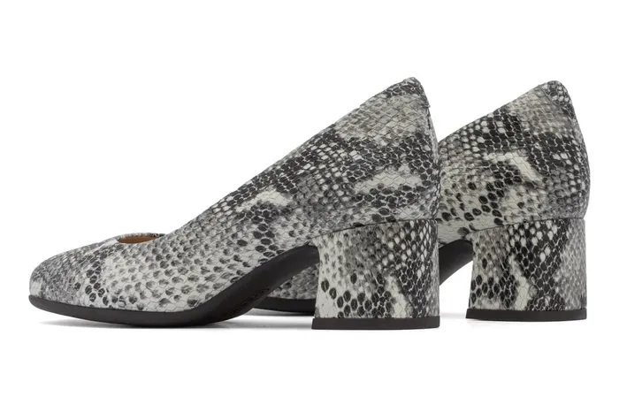 ABEO Footwear Avenue Pump White Snake Women Dress ABEO Footwear Avenue Pump White Snake Women Dress