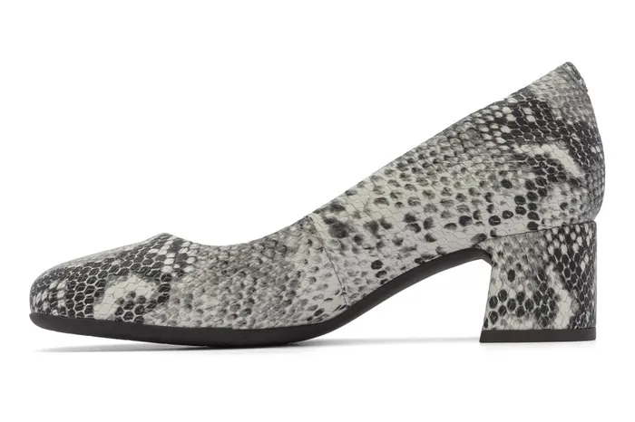 ABEO Footwear Avenue Pump White Snake Women Dress ABEO Footwear Avenue Pump White Snake Women Dress