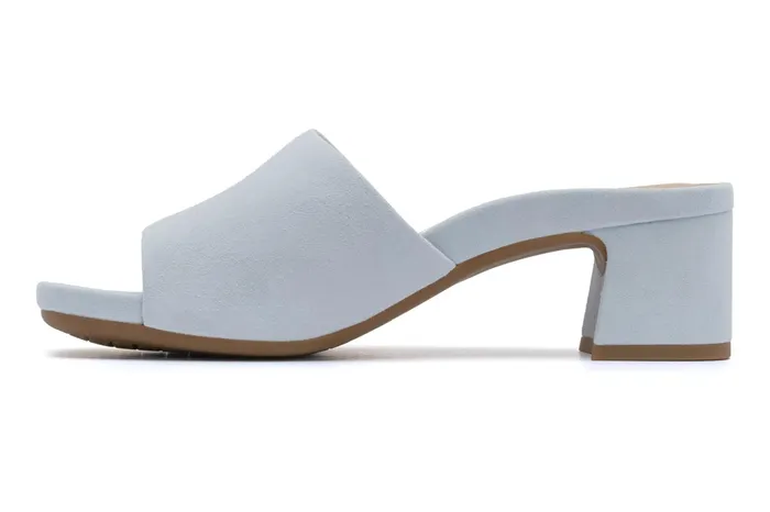 ABEO Footwear Avenue Slide Light Blue Suede Women Dress ABEO Footwear Avenue Slide Light Blue Suede Women Dress