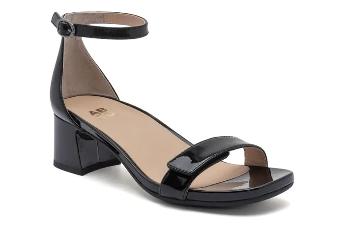 ABEO Footwear Avenue Strap Black Patent Women Dress