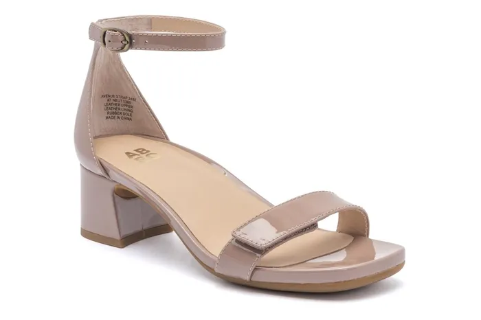 ABEO Footwear Avenue Strap Tan Patent Women Dress