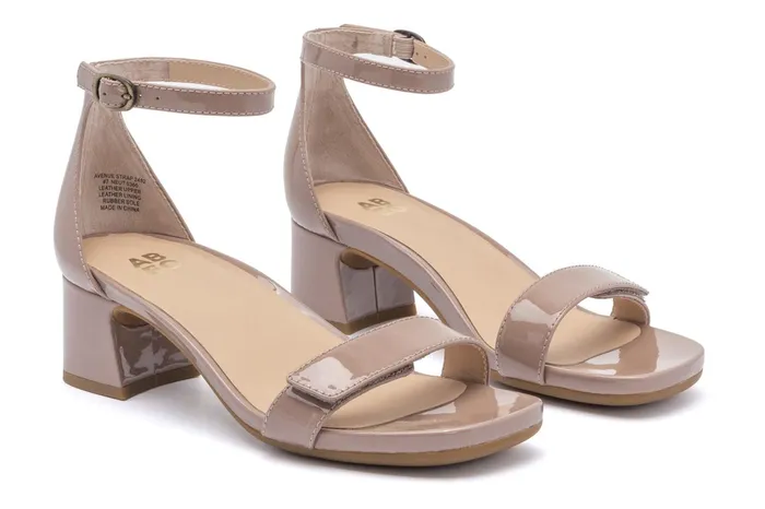 ABEO Footwear Avenue Strap Tan Patent Women Dress