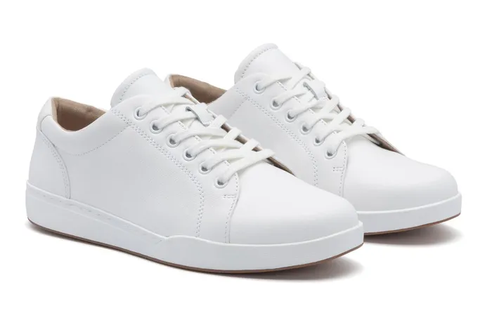 ABEO Footwear Encore Sneaker White Leather Women Casual Shoes ABEO Footwear Encore Sneaker White Leather Women Casual Shoes