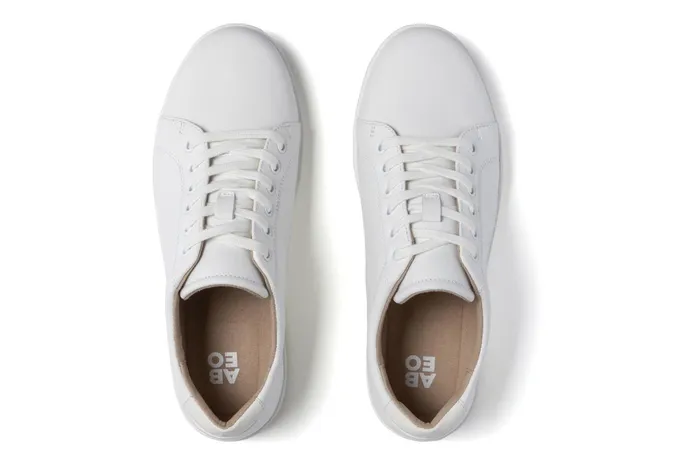 ABEO Footwear Encore Sneaker White Leather Women Casual Shoes ABEO Footwear Encore Sneaker White Leather Women Casual Shoes