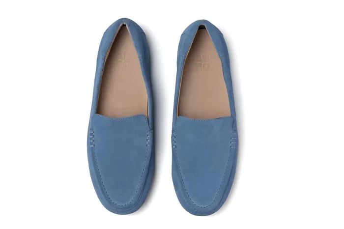 ABEO Footwear Harbor Faded Denim Suede Women Dress ABEO Footwear Harbor Faded Denim Suede Women Dress
