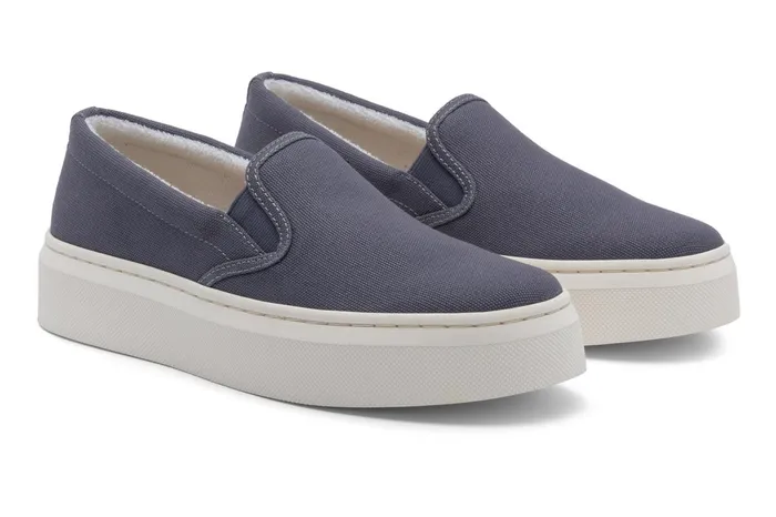 ABEO Footwear Jumpstreet Slip On Navy Canvas Women Casual Shoes ABEO Footwear Jumpstreet Slip On Navy Canvas Women Casual Shoes