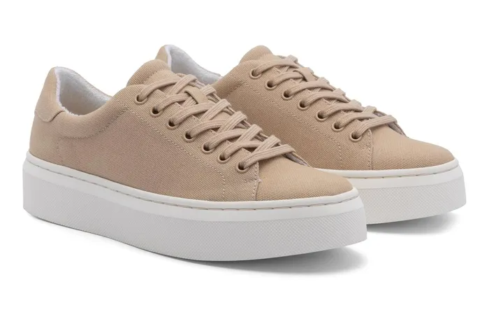ABEO Footwear Jumpstreet Sneaker Sand Canvas Women Sneakers ABEO Footwear Jumpstreet Sneaker Sand Canvas Women Sneakers