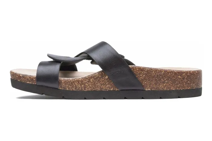 ABEO Footwear Lanai Slide Black Nubuck Women Sandals ABEO Footwear Lanai Slide Black Nubuck Women Sandals