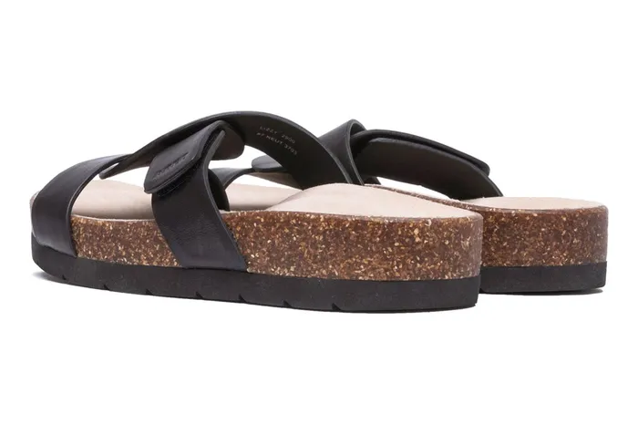 ABEO Footwear Lanai Slide Black Nubuck Women Sandals ABEO Footwear Lanai Slide Black Nubuck Women Sandals