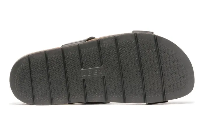 ABEO Footwear Lanai Slide Black Nubuck Women Sandals ABEO Footwear Lanai Slide Black Nubuck Women Sandals