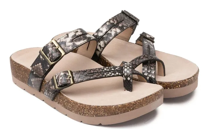 ABEO Footwear Lanai Thong Sandal Natural Snake Women Sandals