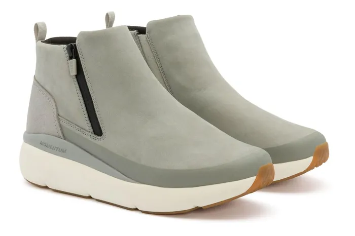 ABEO Footwear MXV Shift Zip Grey Nubuck Women Boots ABEO Footwear MXV Shift Zip Grey Nubuck Women Boots