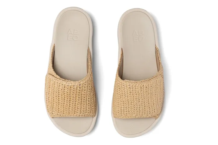 ABEO Footwear Paseo Slide Raffia Women Sandals