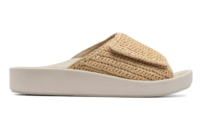 ABEO Footwear Paseo Slide Raffia Women Sandals