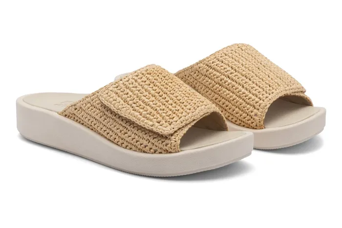 ABEO Footwear Paseo Slide Raffia Women Sandals