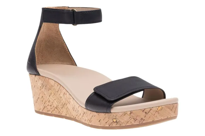 ABEO Footwear Riviera Ankle Sandal Black Nubuck Women Sandals