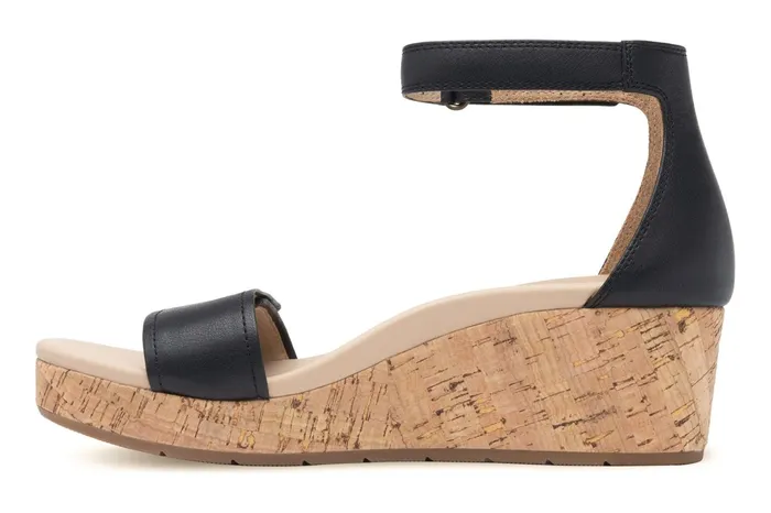ABEO Footwear Riviera Ankle Sandal Black Nubuck Women Sandals