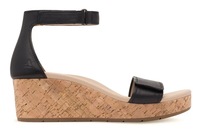 ABEO Footwear Riviera Ankle Sandal Black Nubuck Women Sandals