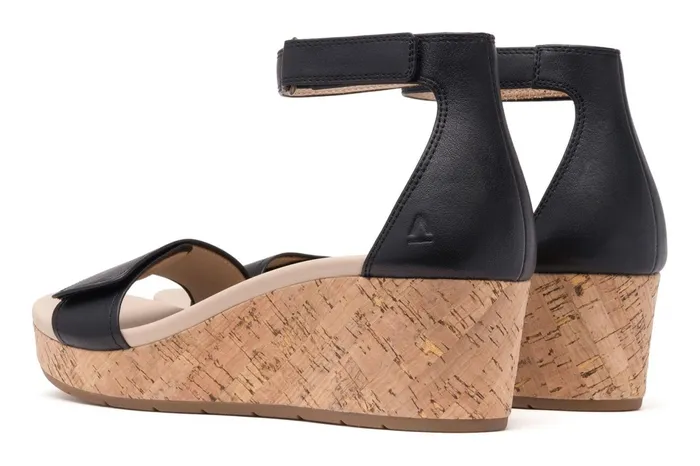 ABEO Footwear Riviera Ankle Sandal Black Nubuck Women Sandals