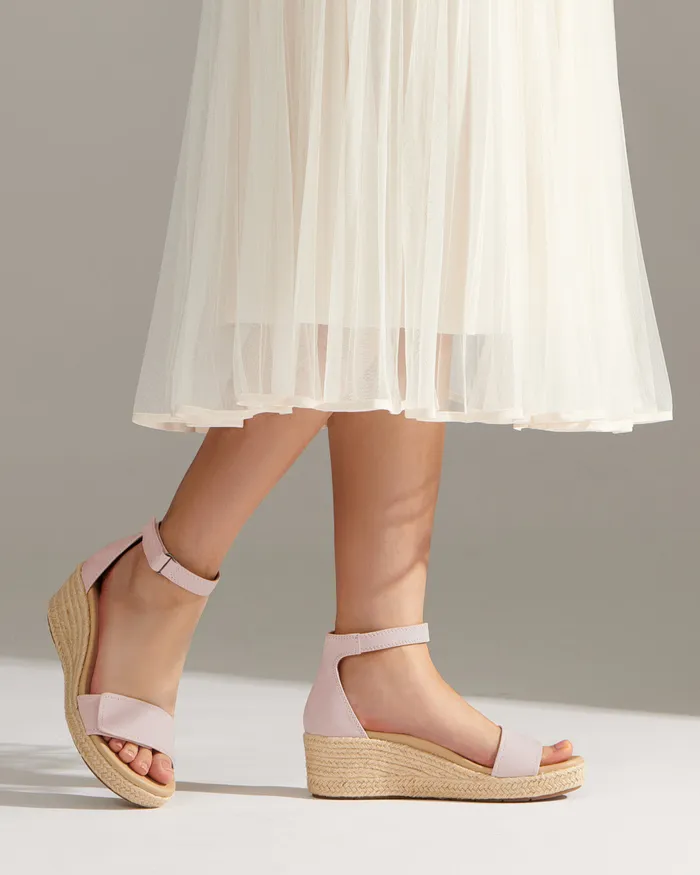 ABEO Footwear Riviera Ankle Sandal Pink Nubuck Women Sandals