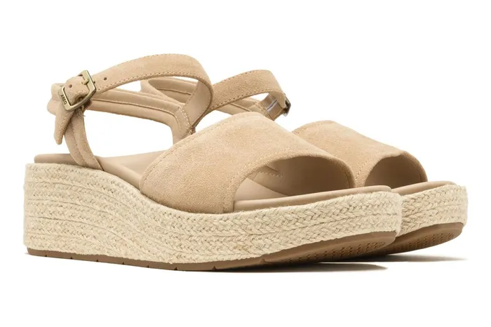 ABEO Footwear Solstice Buckle Sandal Cuban Sand Suede Women Sandals ABEO Footwear Solstice Buckle Sandal Cuban Sand Suede Women Sandals