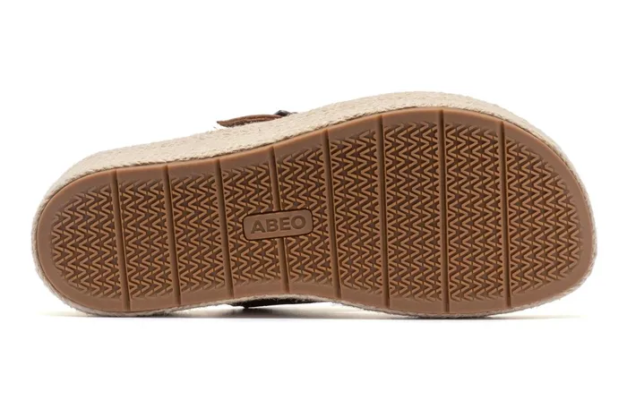 ABEO Footwear Solstice Cross Slide Dark Tan Women Sandals