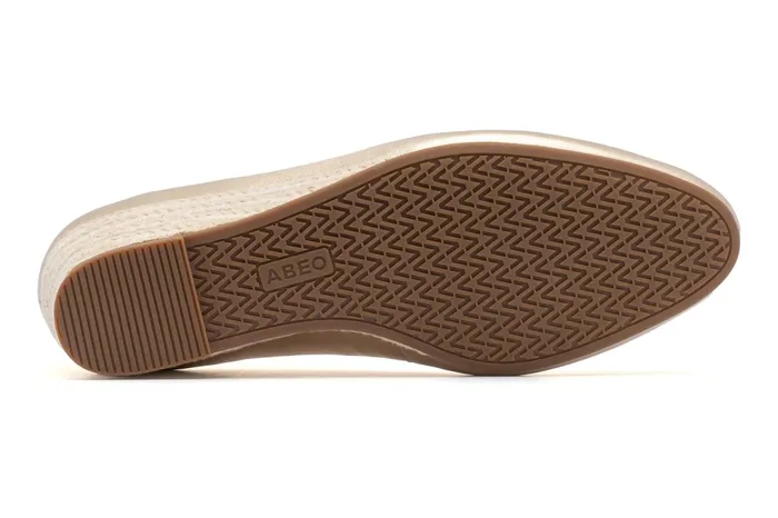 ABEO Footwear Veranda Espadrille Light Gold Women Dress ABEO Footwear Veranda Espadrille Light Gold Women Dress