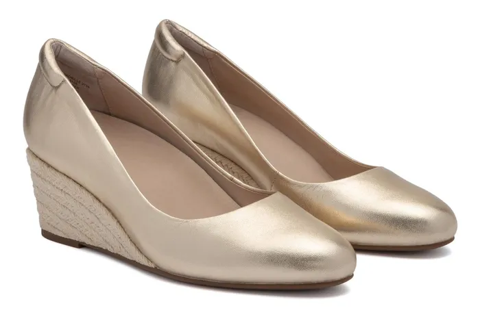 ABEO Footwear Veranda Espadrille Light Gold Women Dress ABEO Footwear Veranda Espadrille Light Gold Women Dress