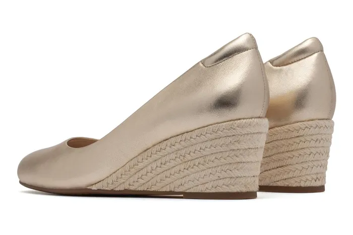 ABEO Footwear Veranda Espadrille Light Gold Women Dress ABEO Footwear Veranda Espadrille Light Gold Women Dress