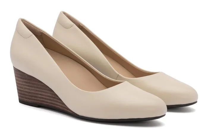ABEO Footwear Veranda Stacked Off White Leather Women Dress ABEO Footwear Veranda Stacked Off White Leather Women Dress