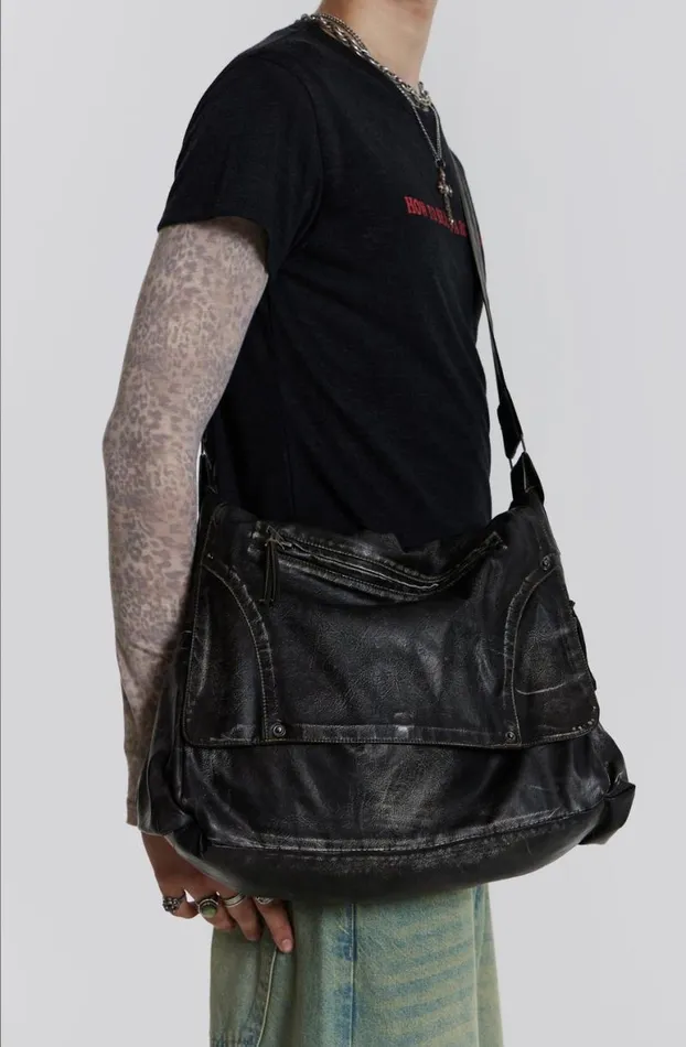 Accessories Men Jaded London Ash Messenger Bag