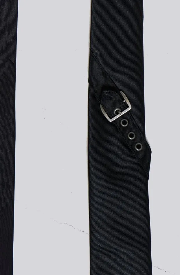 Accessories Men Jaded London Black Buckle Tie
