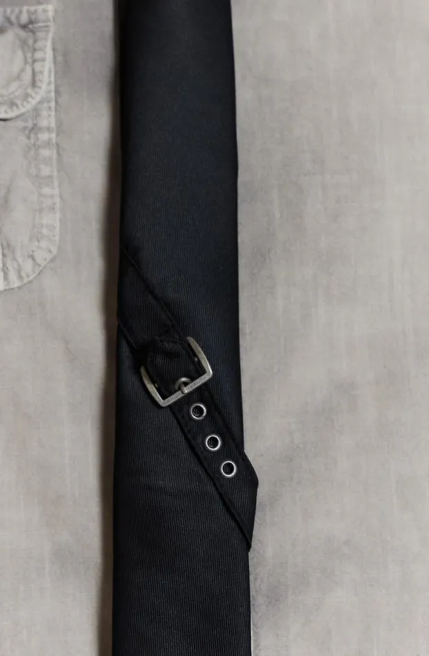Accessories Men Jaded London Black Buckle Tie