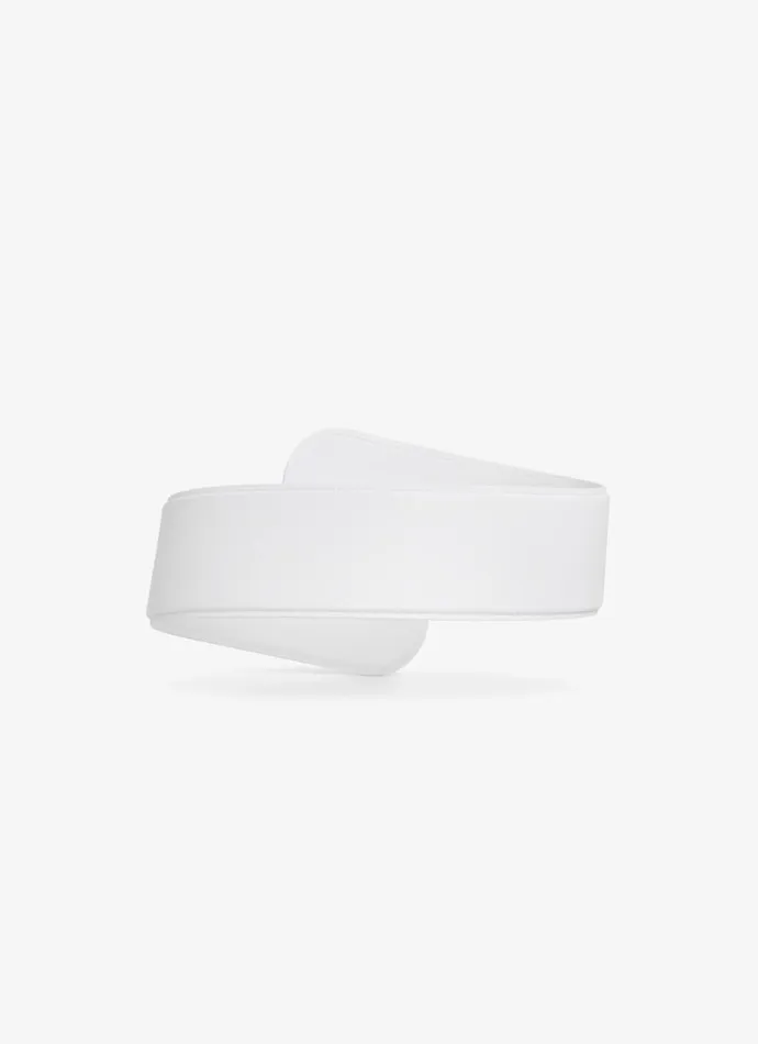 Alaa Belts FLEX TWIST BELT IN CALFSKIN White 8211 Women Alaa Belts FLEX TWIST BELT IN CALFSKIN White 8211 Women