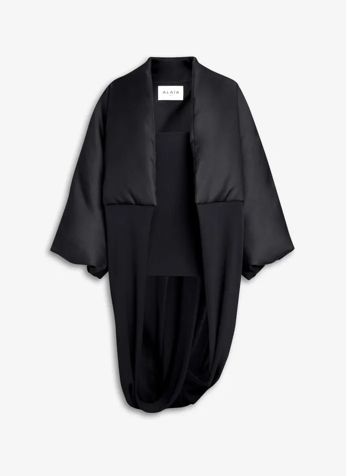 Alaa Coats and Jackets FOLDED COAT Black 8211 Women