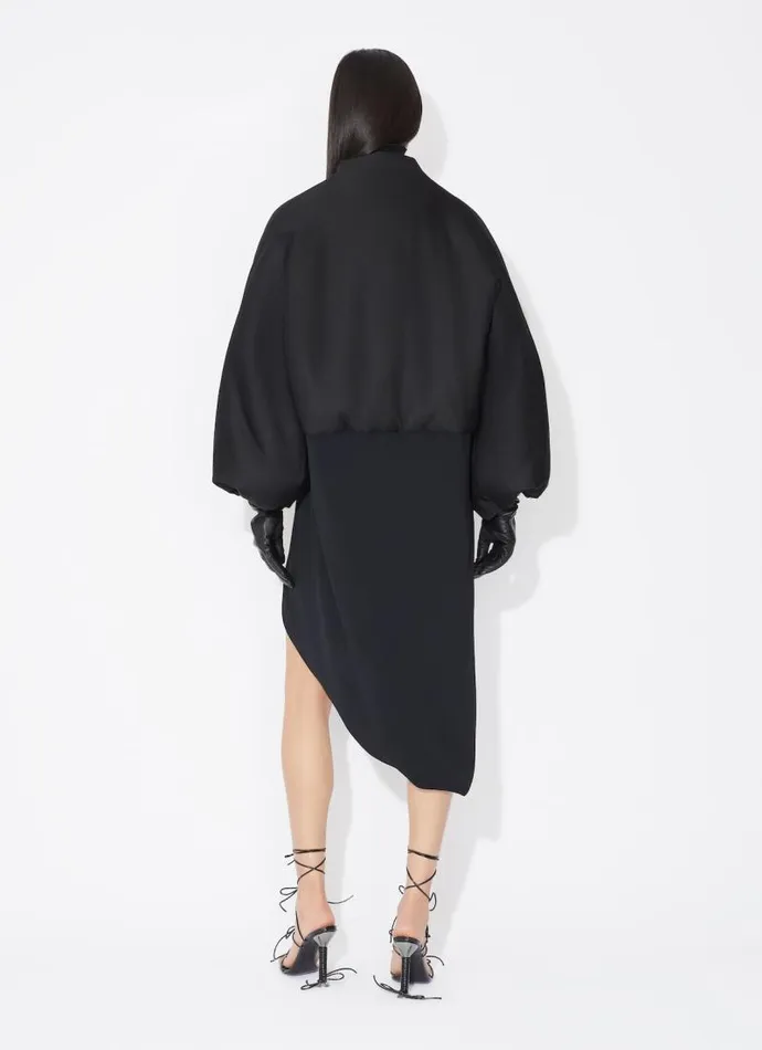 Alaa Coats and Jackets FOLDED COAT Black 8211 Women Alaa Coats and Jackets FOLDED COAT Black 8211 Women