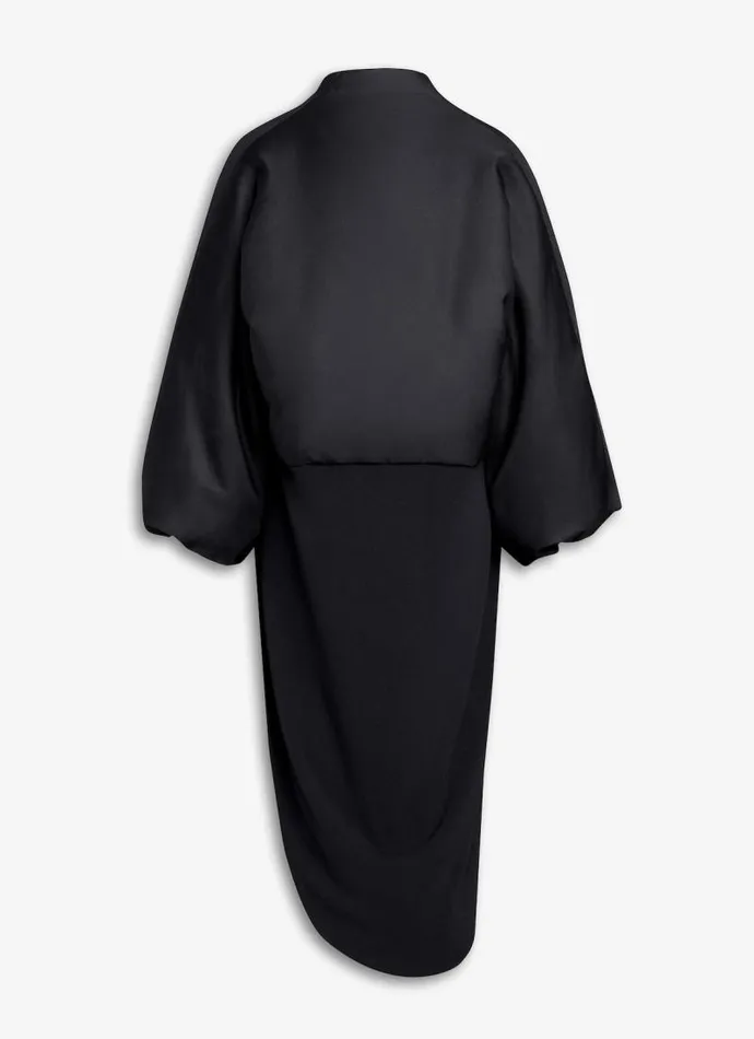Alaa Coats and Jackets FOLDED COAT Black 8211 Women Alaa Coats and Jackets FOLDED COAT Black 8211 Women