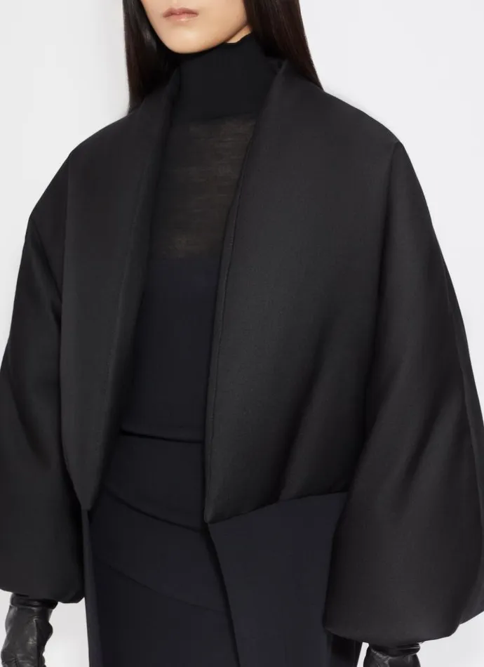 Alaa Coats and Jackets FOLDED COAT Black 8211 Women Alaa Coats and Jackets FOLDED COAT Black 8211 Women