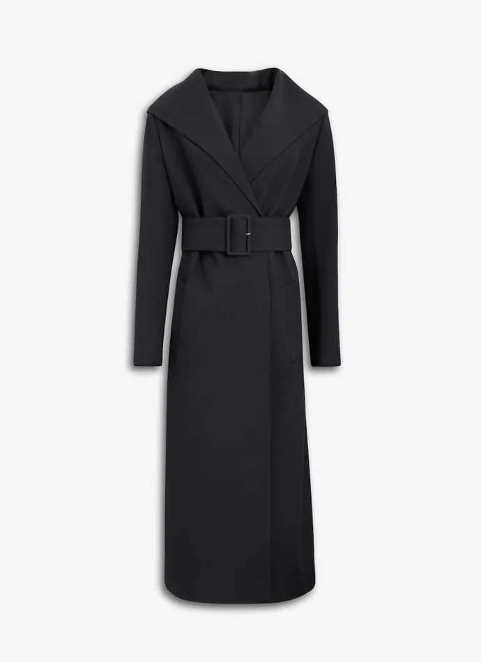 Alaa Coats and Jackets TAILORED WOOL COAT WITH HOOD Black 8211 Women