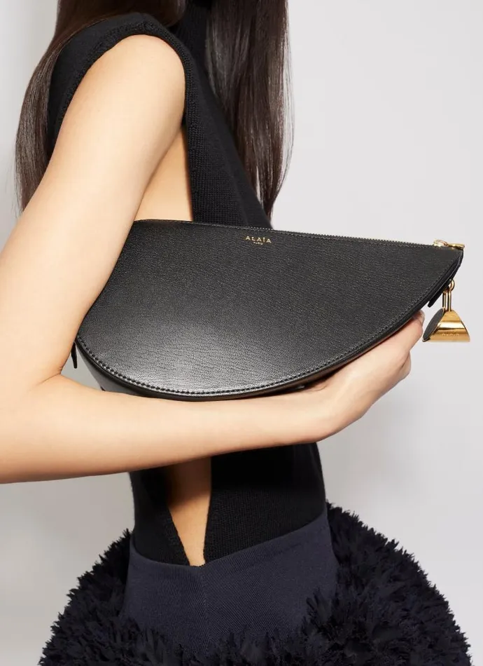Alaa CrossBody Bags LE DEMICUR BAG IN LAMBSKIN Black 8211 Women