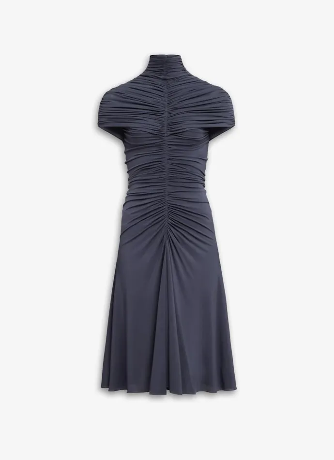 Alaa Dresses GATHERED DRESS IN SUPPLE JERSEY Dark Blue 8211 Women