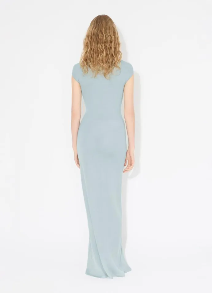 Alaa Dresses LONG CASHMERE DRESS Blue 8211 Women Alaa Dresses LONG CASHMERE DRESS Blue 8211 Women