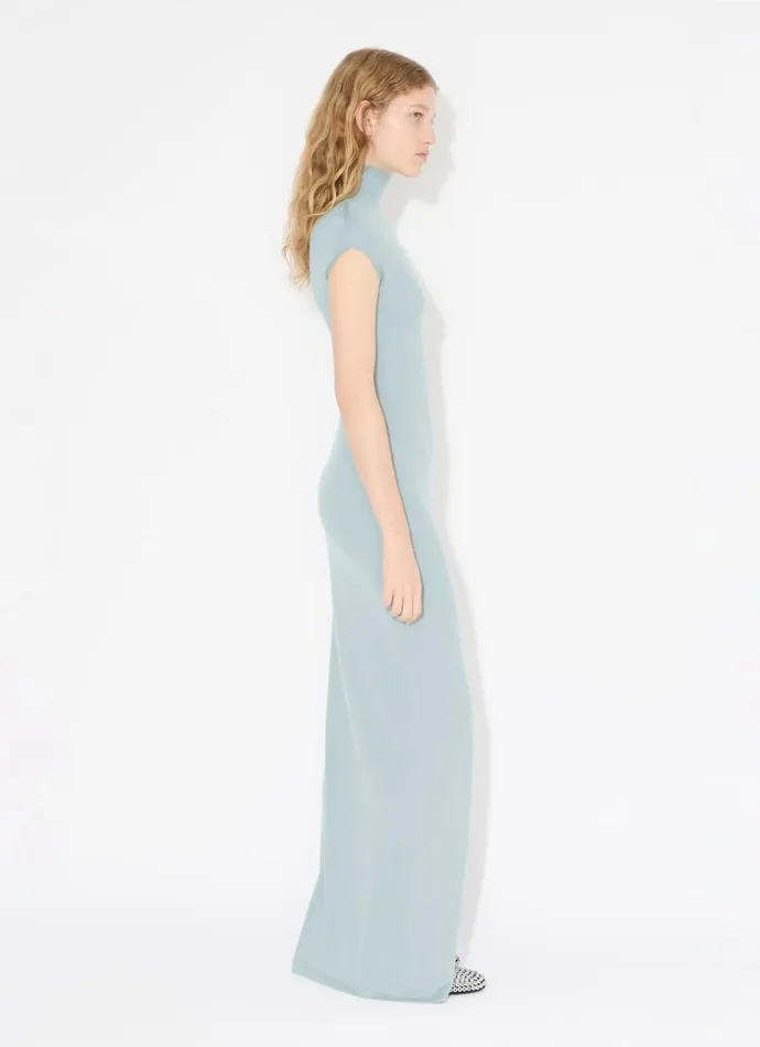Alaa Dresses LONG CASHMERE DRESS Blue 8211 Women Alaa Dresses LONG CASHMERE DRESS Blue 8211 Women