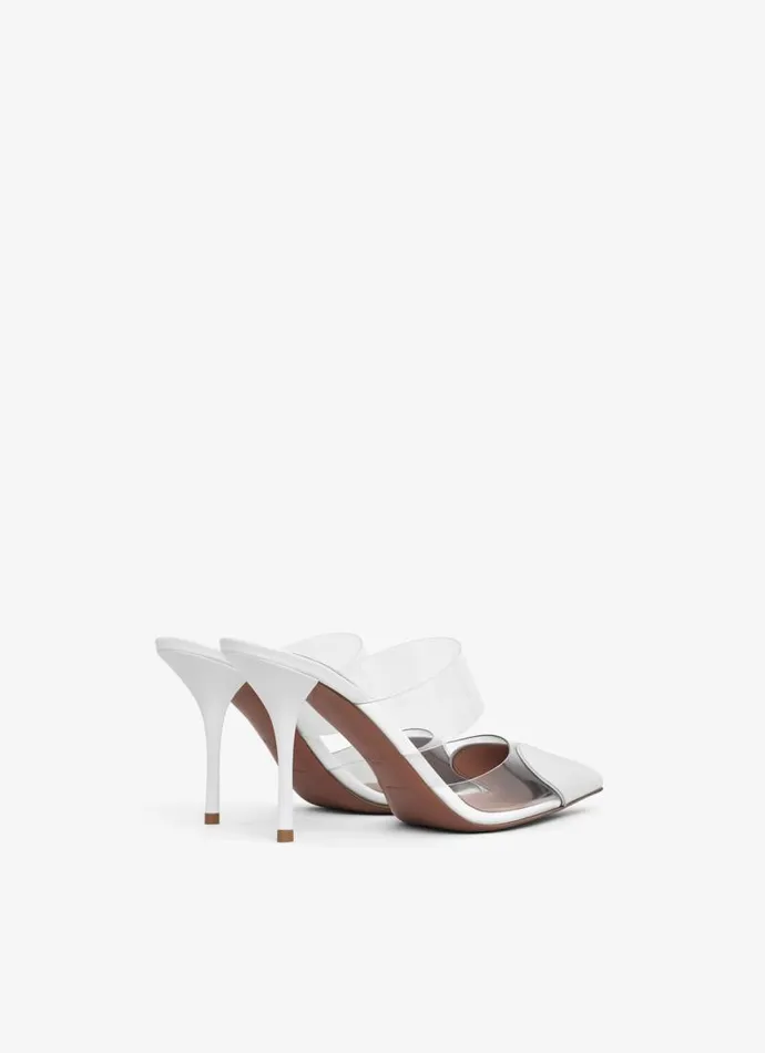 Alaa Le Cur LE CUR MULES IN PATENT CALFSKIN Optic White 8211 Women
