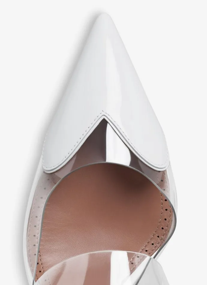Alaa Le Cur LE CUR MULES IN PATENT CALFSKIN Optic White 8211 Women