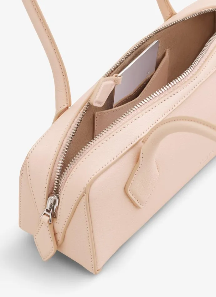 Alaa Le Teckel LE TECKEL SMALL BAG IN GOATSKIN Nude 8211 Women Alaa Le Teckel LE TECKEL SMALL BAG IN GOATSKIN Nude 8211 Women