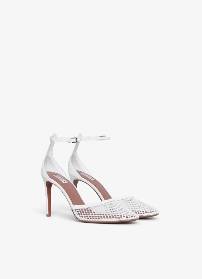 Alaa Sandals HIGH FISHNET PUMPS White 8211 Women