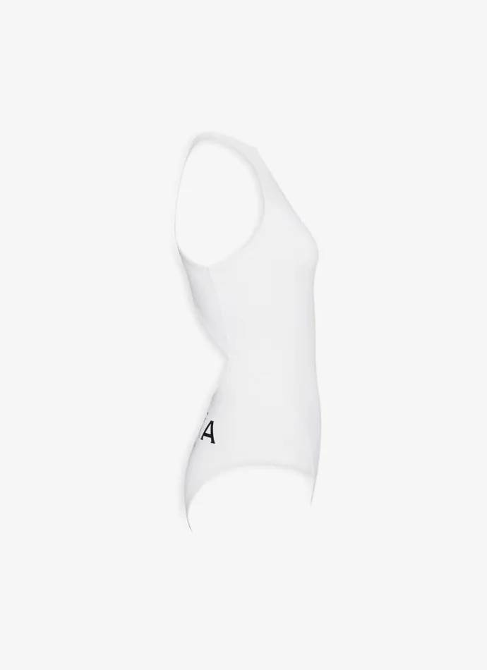 Alaa Swimwear HALTERNECK ALAIA SWIMSUIT IN JERSEY White 8211 Women Alaa Swimwear HALTERNECK ALAIA SWIMSUIT IN JERSEY White 8211 Women